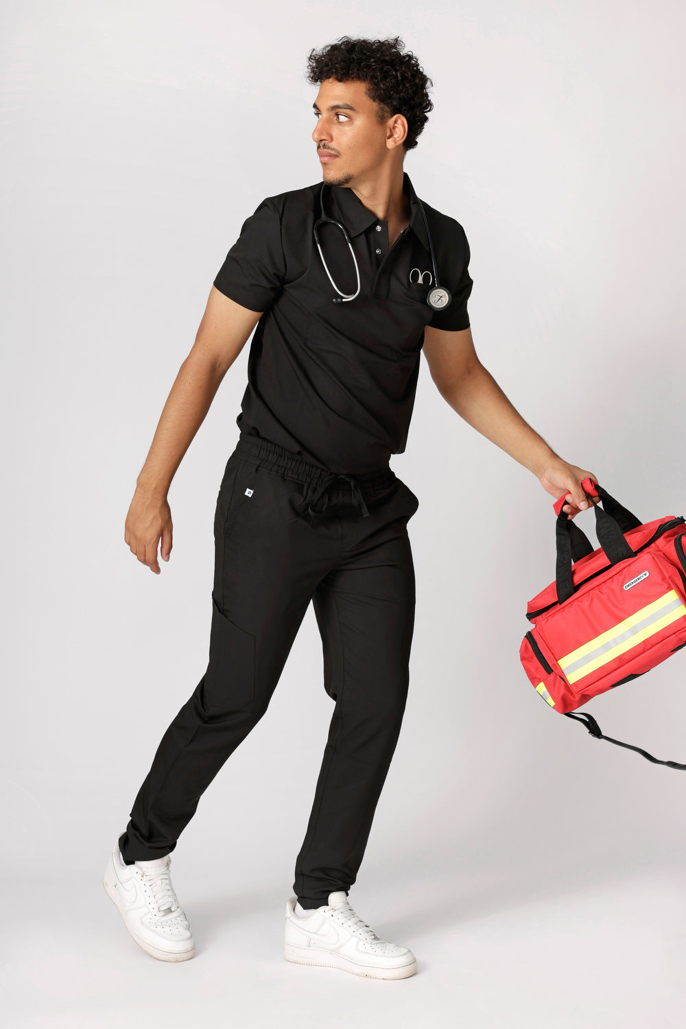 Lamarr classic zorgbroek met 8 zakken en elastische waistband