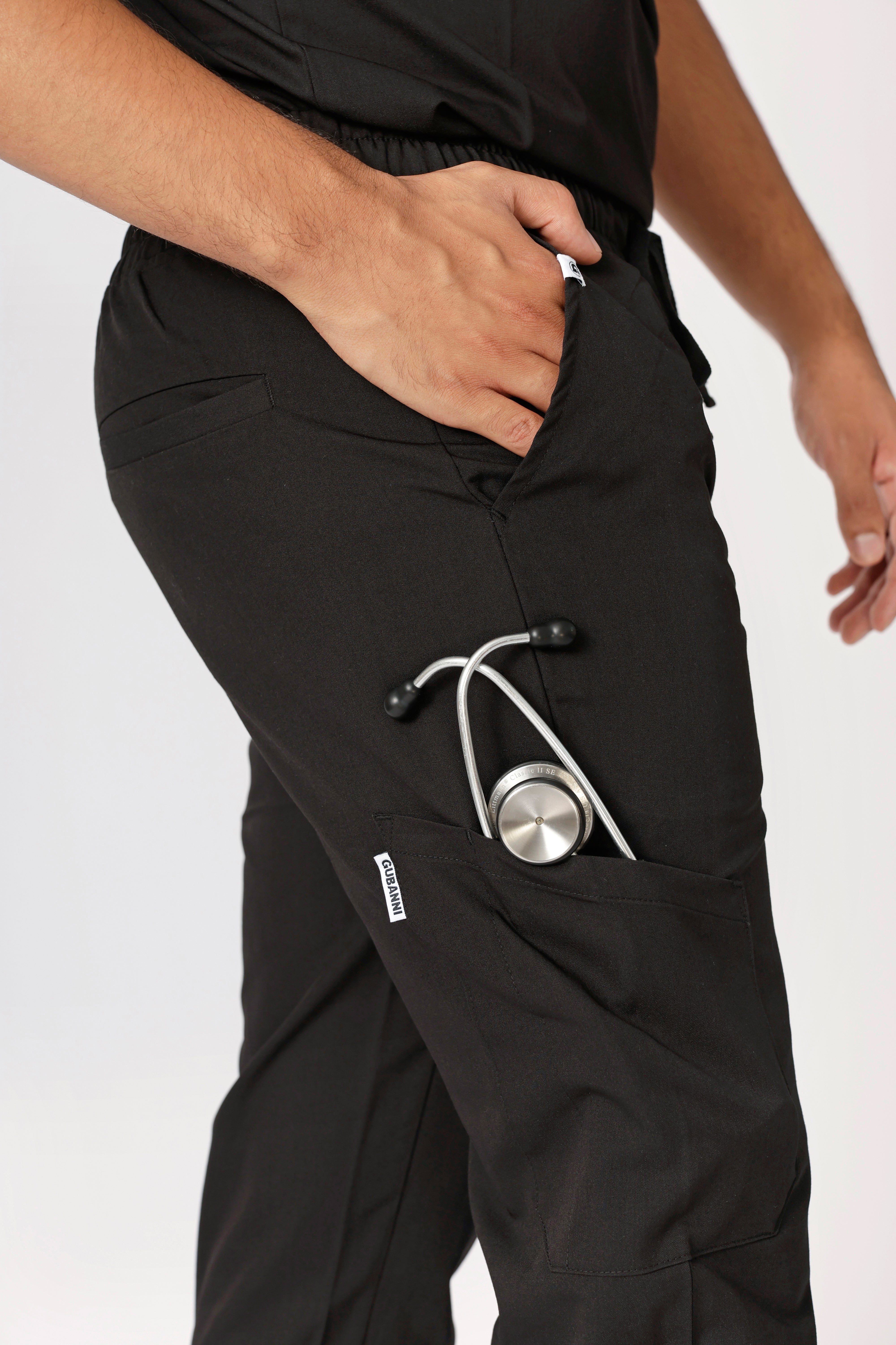 Lamarr classic zorgbroek met 8 zakken en elastische waistband