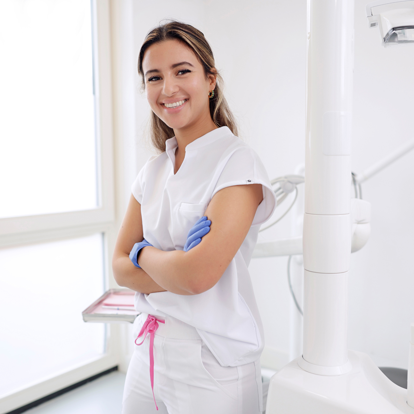 Luna Werkshirt Dames Comfortabel en Functioneel Wit